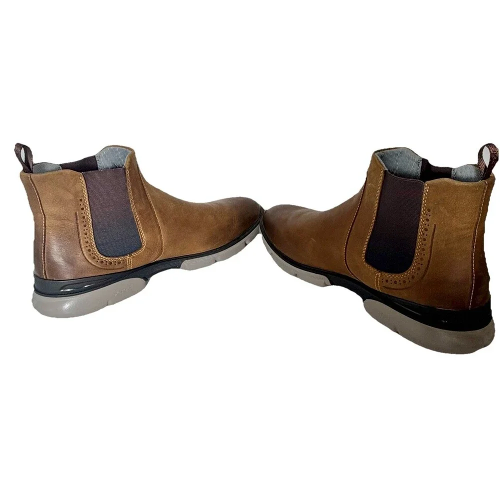 Johnston & Murphy XC4 Tanner Chelsea Boots Brown Oiled Leather Men’s Size 13M